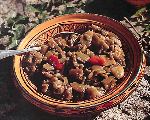 Salade de poivrons verts