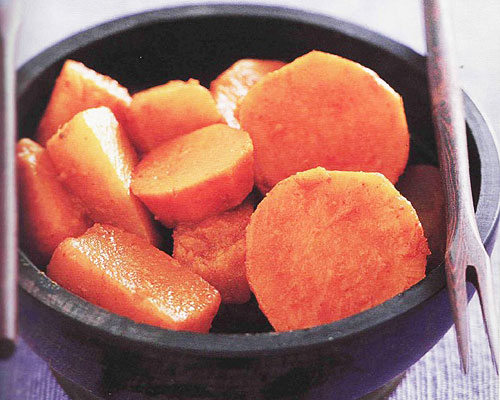 Tajine de navets et de patates douces